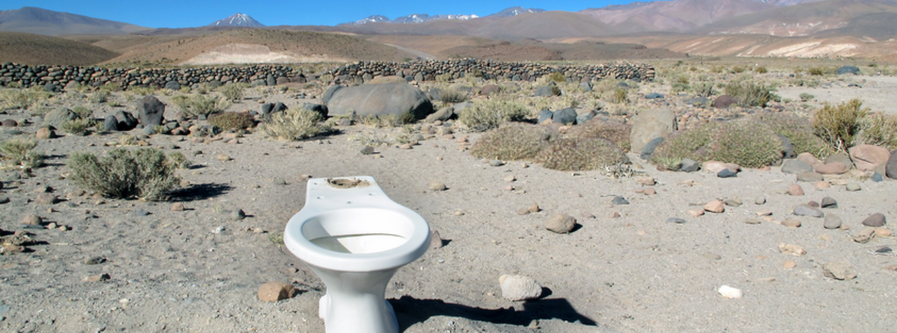 Toalett i ørken